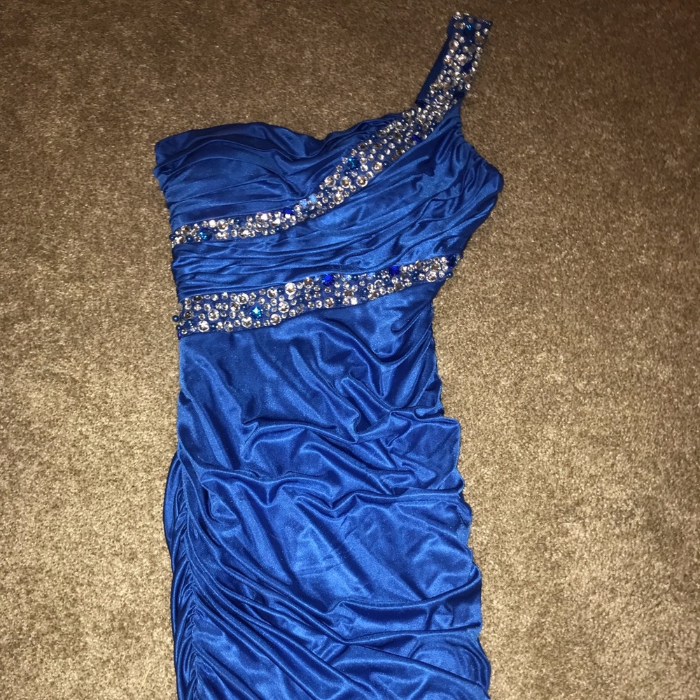 One Shoulder Short Homecoming Style Dress